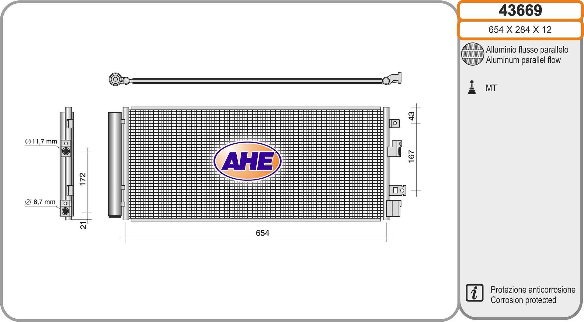 AHE 43669: Condensator, climatizare