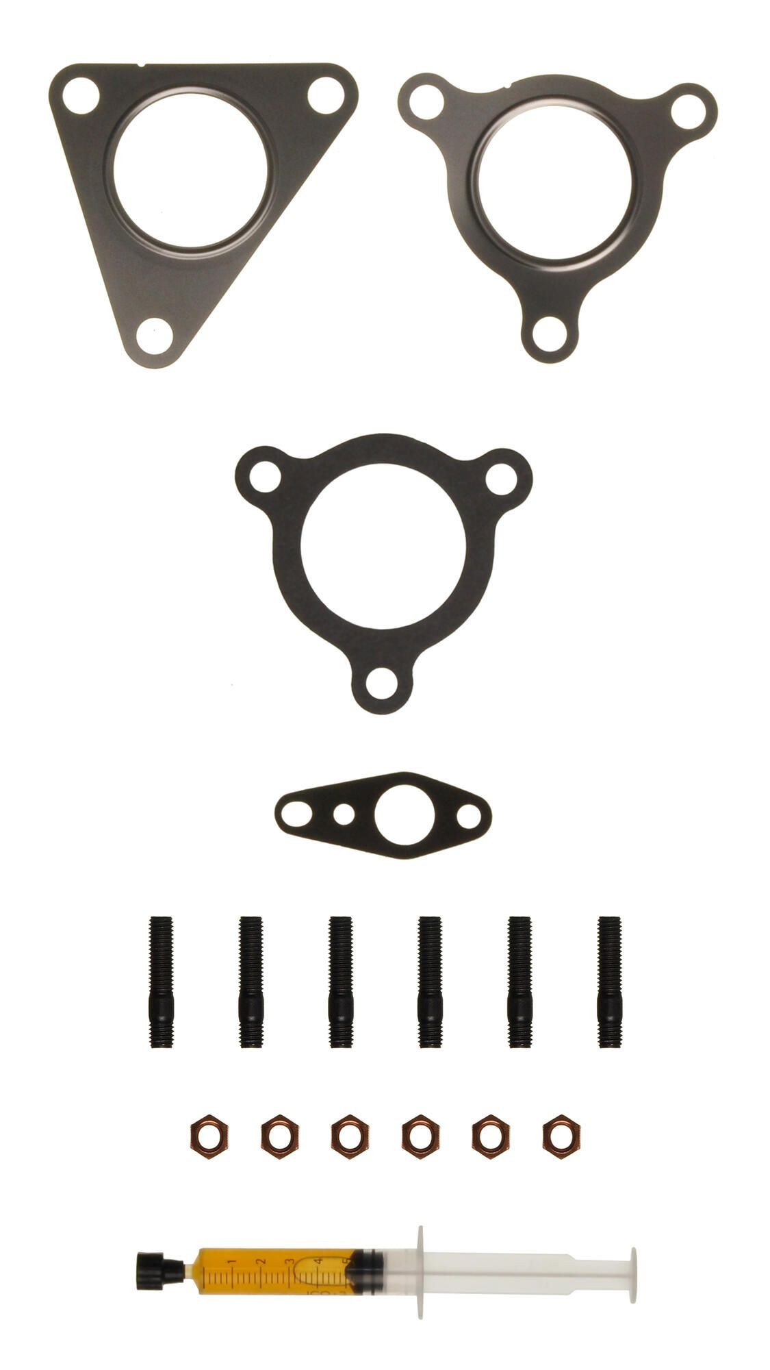 ALANKO 10920583: Set montaj, turbocompresor cu garnituri, cu ax fuzeta, cu piulita, cu instructiuni montaj