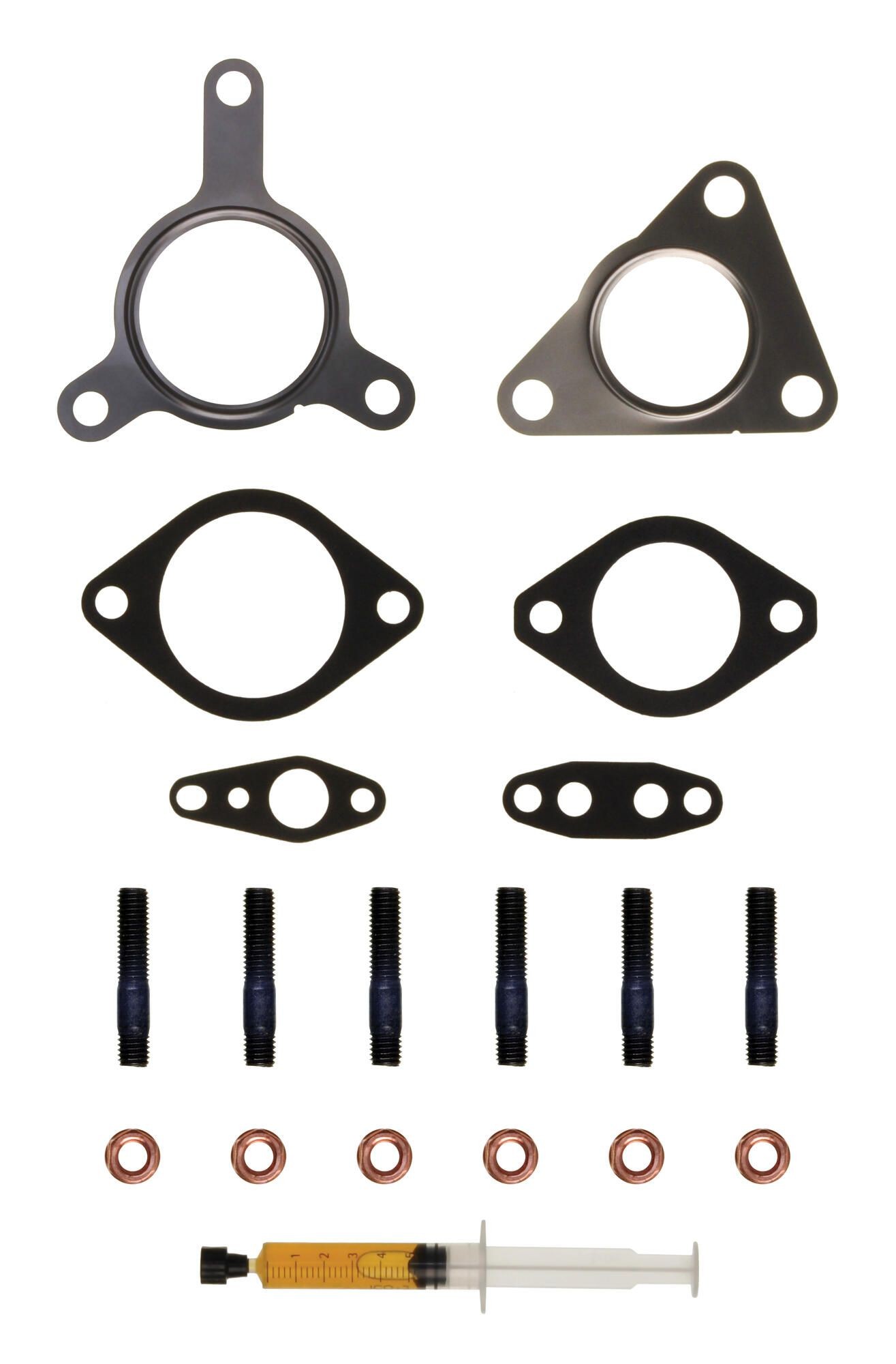 ALANKO 10920623: Set montaj, turbocompresor cu garnituri, cu ax fuzeta, cu piulita, cu instructiuni montaj