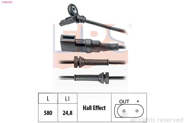 EPS 1.960.023: Andur, rattapöörete arv Made in Italy - OE Equivalent