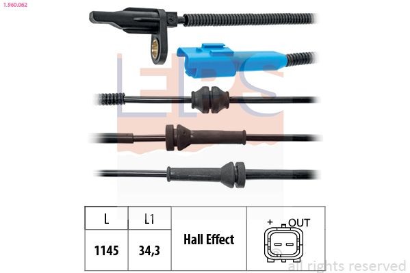 EPS 1.960.062: Andur, rattapöörete arv Made in Italy - OE Equivalent