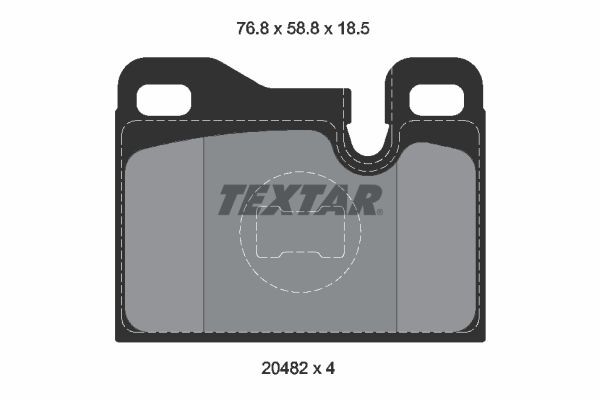 TEXTAR 2048203: Piduriklotsid Q+