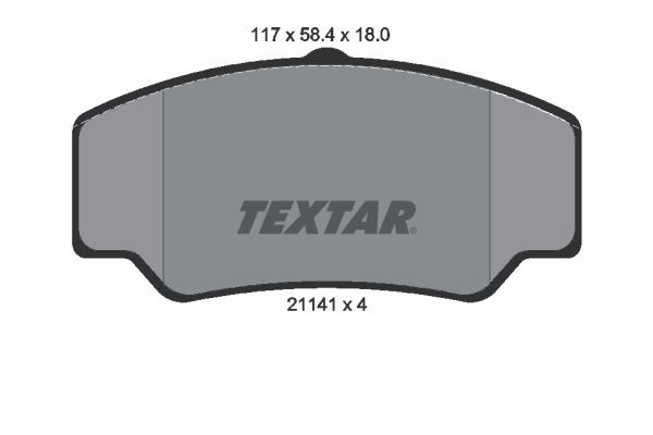 TEXTAR 2114103: Piduriklotsid
