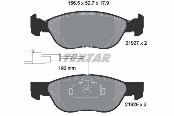 TEXTAR 2192901: Piduriklotsid Q+