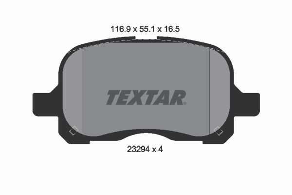 TEXTAR 2329402: Piduriklotsid
