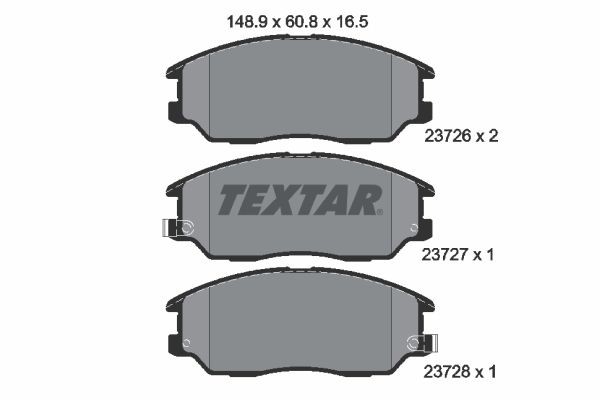 TEXTAR 2372601: Piduriklotsid