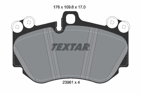 TEXTAR 2396101: Piduriklotsid vastukaaluga