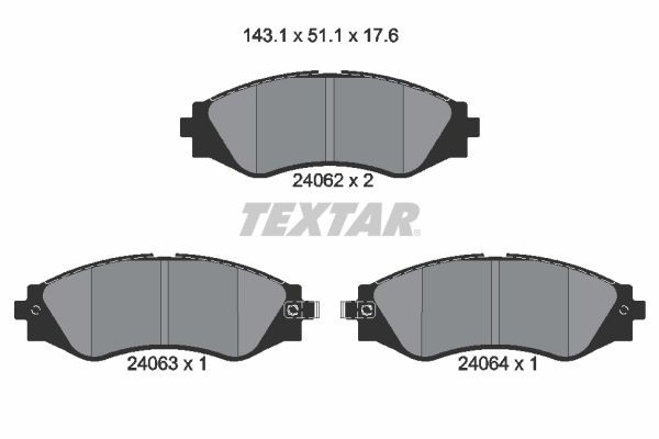 TEXTAR 2406201: Piduriklotsid