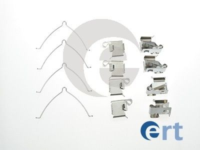 ERT 420099: Priedų komplektas, diskinių stabdžių trinkelės priekinė ašis