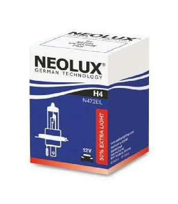 NEOLUX® N472EL: Λυχνία, μεγάλα φώτα 12V, 60/55W, H4 ExtraLight