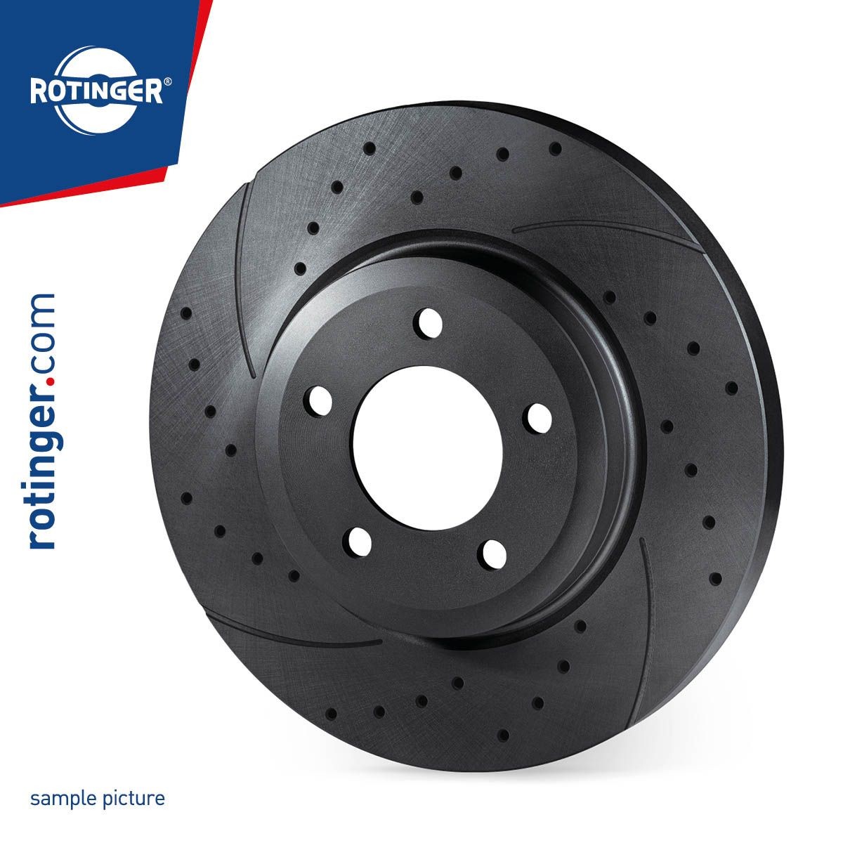 ROTINGER RT 12020-GL T5: Disco de freno GRAPHITE DRILLED & SLOTTED PLUS Eje trasero, Ø: 275,7mm, macizo, perforado, Ø: 275,7mm, con revestimiento galvánico