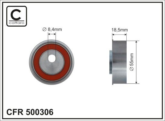 CAFFARO 500306: Poulie renvoi / transmission, courroie de distribution