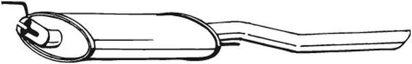 BOSAL 233-733: Einddemper