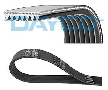 DAYCO 7PK1673S: V formos rumbuoti diržai 1673,0mm, briaunų skaičius: 7