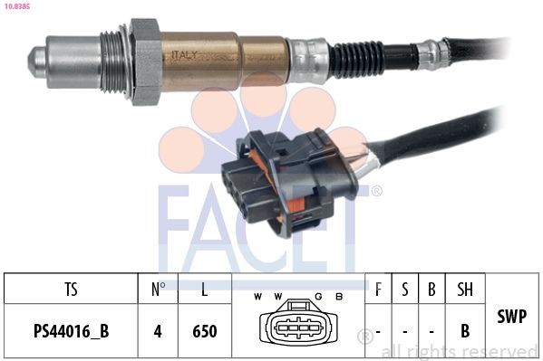 FACET 10.8385: Lambda andur Made in Italy - OE Equivalent