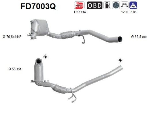 AS FD7003Q: Tahmafilter