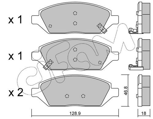 CIFAM 822-1113-0: Piduriklotsid