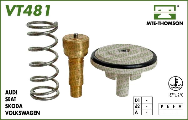 MTE-THOMSON VT481.87: Termostat, lichid racire 87°C