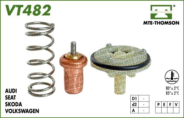 MTE-THOMSON VT482.80: Termostat, lichid racire 80°C