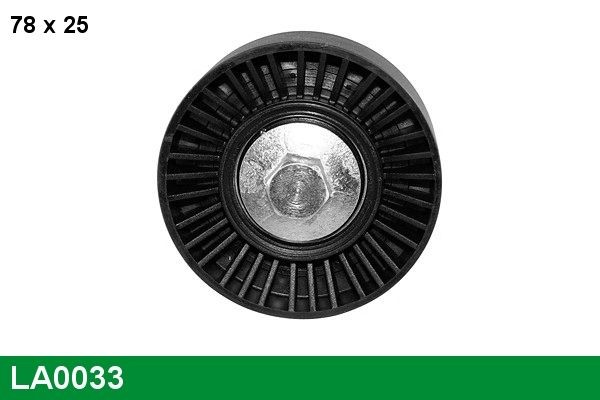 LUCAS LA0033: Rola ghidare / conducere, curea transmisie Ř: 78mm, Ř: 78mm