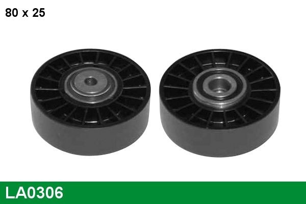LUCAS LA0306: Pingutusrull, soonrihm Ø: 8,2mm, Ø: 80mm