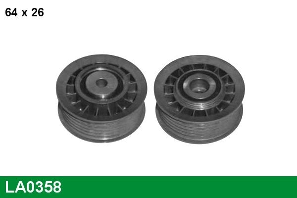 LUCAS LA0358: Seade- / juhtrull, soonrihm Ø: 8,2mm, Ø: 64mm