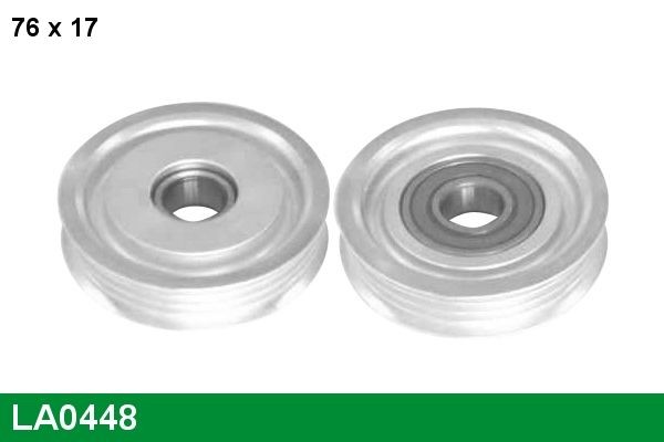 LUCAS LA0448: Seade- / juhtrull, soonrihm Ø: 17mm, Ø: 76mm