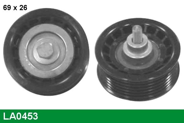 LUCAS LA0453: Kreipiantysis skriemulys, V formos rumbuotas diržas Ø: 69mm, Ø: 69mm