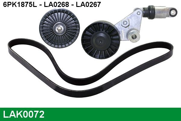 LUCAS LAK0072: Kit Cinghie Poly-V