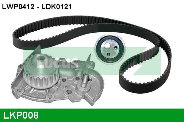 LUCAS LKP008: Veepump + hammasrihmakomplekt Hamm.hulk: 95, Laius: 17mm