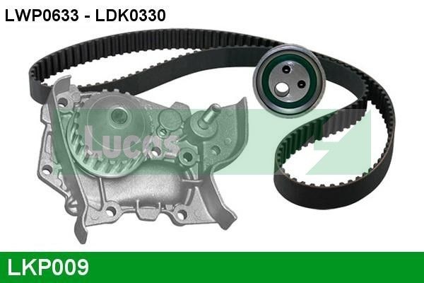 LUCAS LKP009: Veepump + hammasrihmakomplekt Hamm.hulk: 96, Laius: 17mm