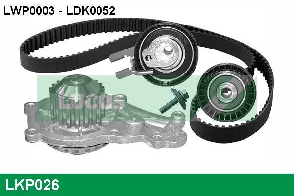 LUCAS LKP026: Veepump + hammasrihmakomplekt Hamm.hulk: 137, Laius: 25mm, PTFE (Polytetrafluorethylen)' ga