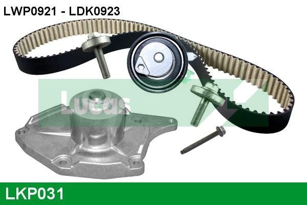 LUCAS LKP031: Veepump + hammasrihmakomplekt Hamm.hulk: 123, Laius: 27mm, PTFE (Polytetrafluorethylen)' ga