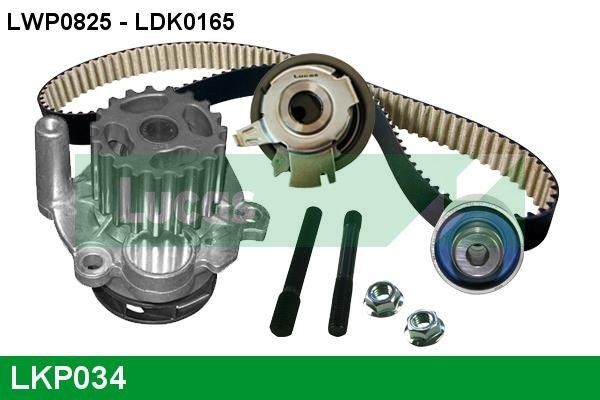 LUCAS LKP034: Veepump + hammasrihmakomplekt Hamm.hulk: 120, Laius: 30mm, PTFE (Polytetrafluorethylen)' ga