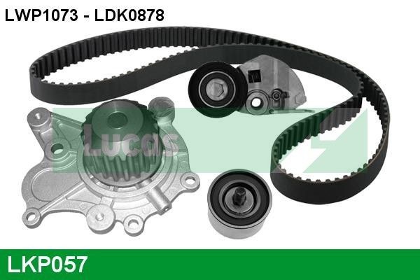 LUCAS LKP057: Veepump + hammasrihmakomplekt Hamm.hulk: 123, Laius: 28mm
