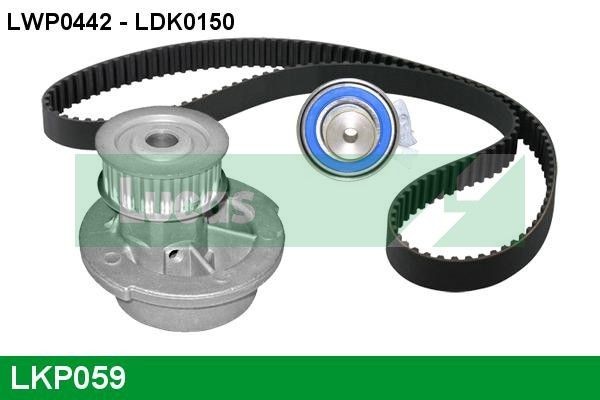 LUCAS LKP059: Veepump + hammasrihmakomplekt Hamm.hulk: 111, Laius: 17mm