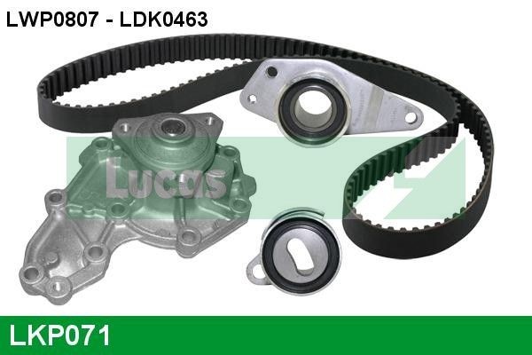 LUCAS LKP071: Veepump + hammasrihmakomplekt Hamm.hulk: 153, Laius: 25,4mm