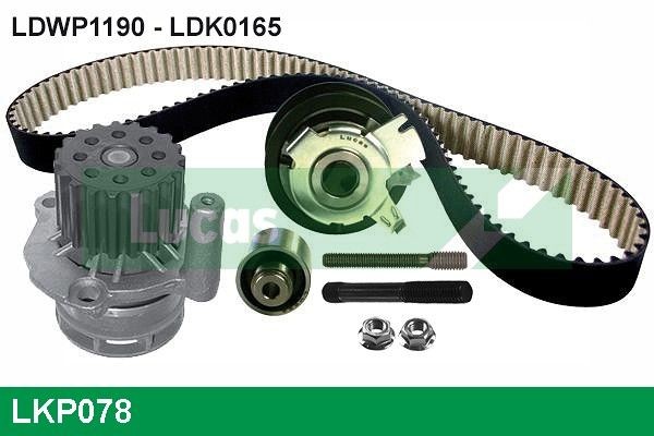 LUCAS LKP078: Veepump + hammasrihmakomplekt Hamm.hulk: 120, Laius: 30mm, PTFE (Polytetrafluorethylen)' ga