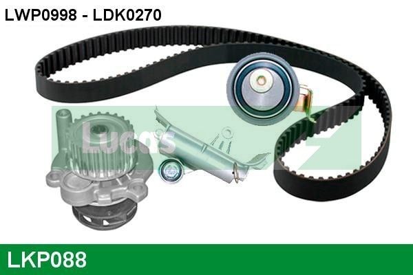 LUCAS LKP088: Veepump + hammasrihmakomplekt Hamm.hulk: 150, Laius: 23mm