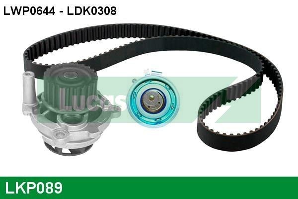 LUCAS LKP089: Kamremssats med vattenpump Kuggar: 138, B: 23mm