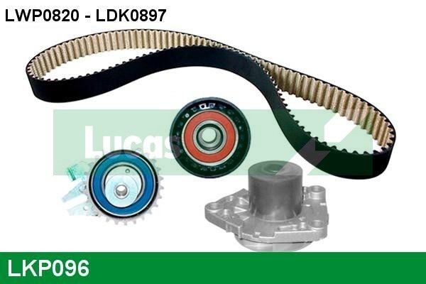 LUCAS LKP096: Veepump + hammasrihmakomplekt Hamm.hulk: 199, Laius: 24mm, PTFE (Polytetrafluorethylen)' ga