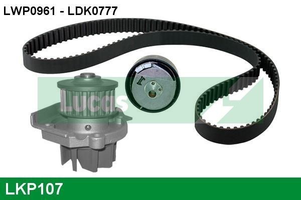 LUCAS LKP107: Tandremssæt med vandpumpe Zähnez.: 124, Breite: 22mm