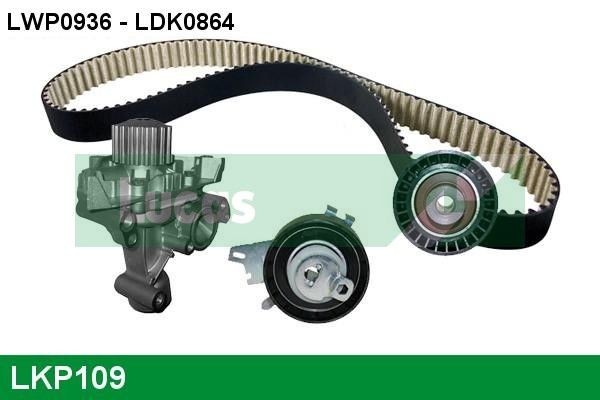 LUCAS LKP109: Veepump + hammasrihmakomplekt Hamm.hulk: 153, Laius: 25mm, PTFE (Polytetrafluorethylen)' ga