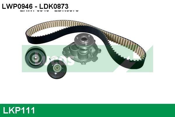 LUCAS LKP111: Veepump + hammasrihmakomplekt Hamm.hulk: 146, Laius: 24mm