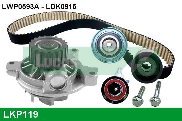 LUCAS LKP119: Veepump + hammasrihmakomplekt Hamm.hulk: 141, Laius: 26mm, PTFE (Polytetrafluorethylen)' ga