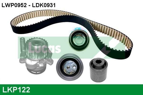 LUCAS LKP122: Veepump + hammasrihmakomplekt Hamm.hulk: 148, Laius: 23mm, PTFE (Polytetrafluorethylen)' ga