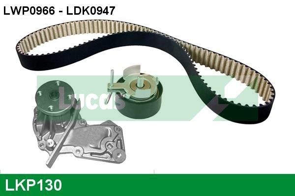 LUCAS LKP130: Veepump + hammasrihmakomplekt Hamm.hulk: 117, Laius: 22mm, PTFE (Polytetrafluorethylen)' ga