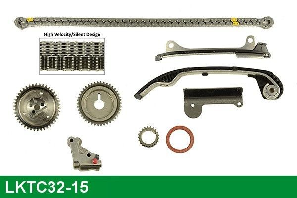 LUCAS LKTC32-15: Kit de cadena de distribución arriba, con juntas, con rueda dentada