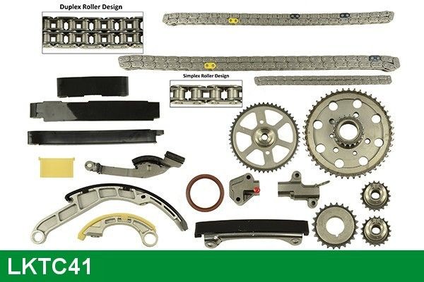 LUCAS LKTC41: Kit de cadena de distribución arriba, debajo, con juntas, con rueda dentada