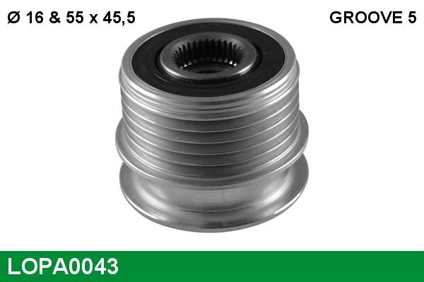 LUCAS LOPA0043: Sistem roata libera, generator